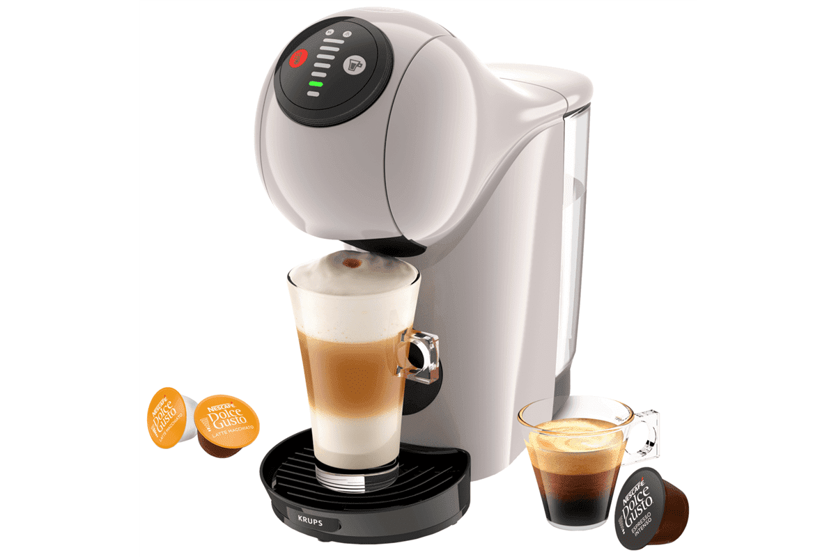 Kapslový kávovar KRUPS Nescafé Dolce Gusto Genio S KP243AF0 Šedohnědý
