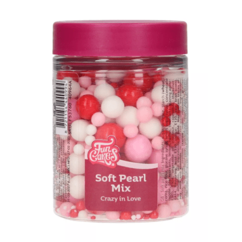 Cukrové zdobení perly - šíleně zamilováný 80 g - FunCakes - FunCakes