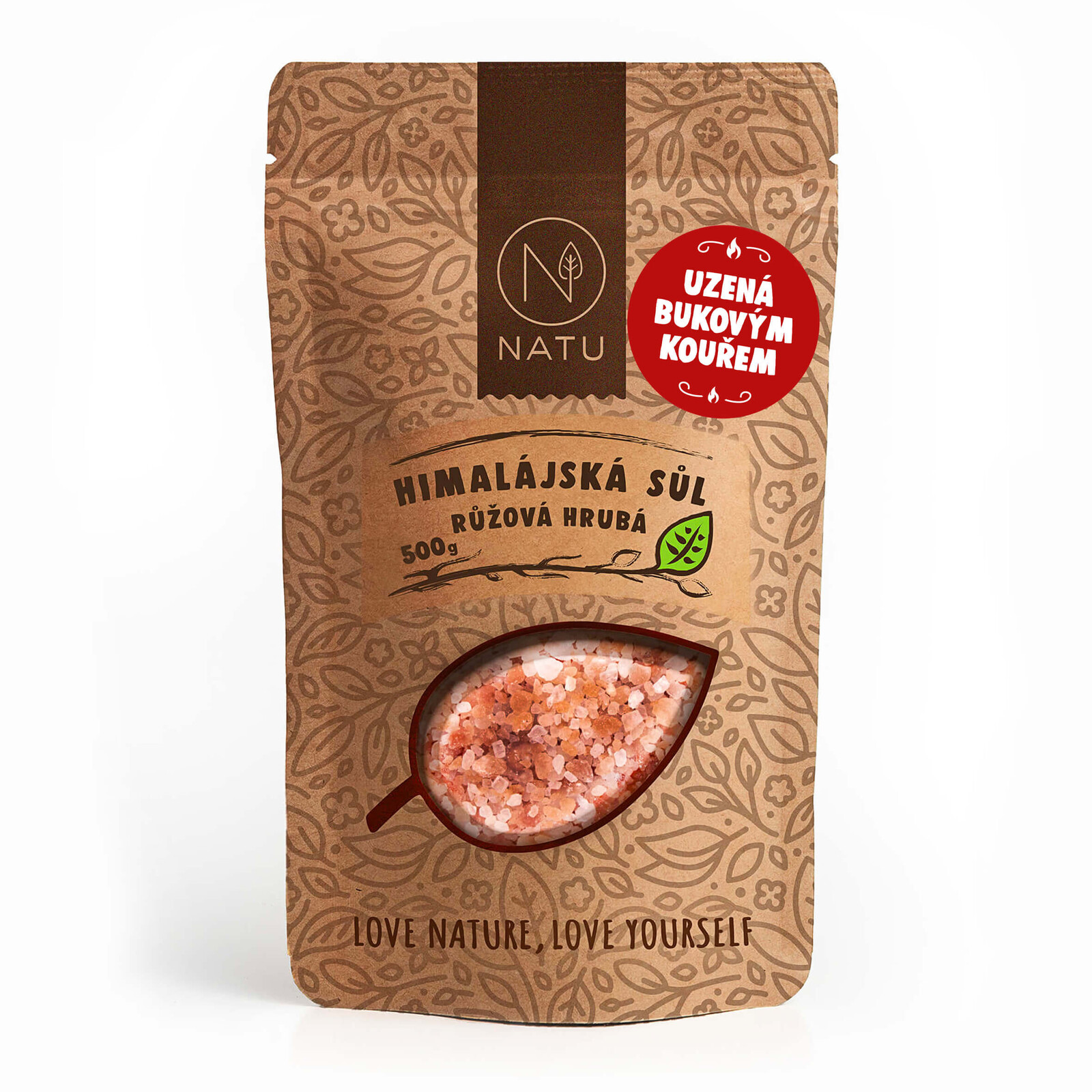 NATU Uzená himalájská sůl hrubá 500g