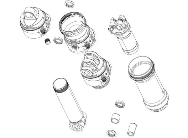 Rock Shox redukce objemu tlumiče – sada pro Trek IsoStrut A1+ (od 2024, obsahuje 2 tokeny)