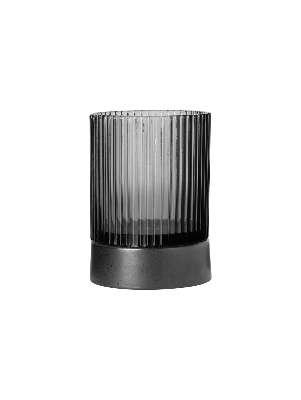 Skleněný svícen na čajovou svíčku 9,6 cm CANDLE HOLDER ASA Selection - šedý