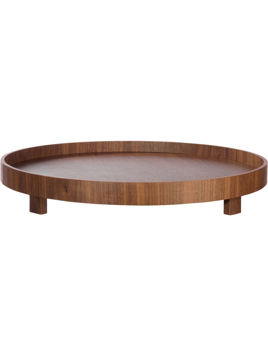 Dřevěný servírovací podnos průměr 40 cm WOOD DARK ASA Selection - hnědý