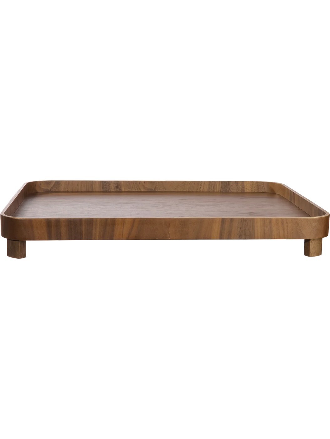 Dřevěný servírovací podnos průměr 45,5x36 cm WOOD DARK ASA Selection - hnědý