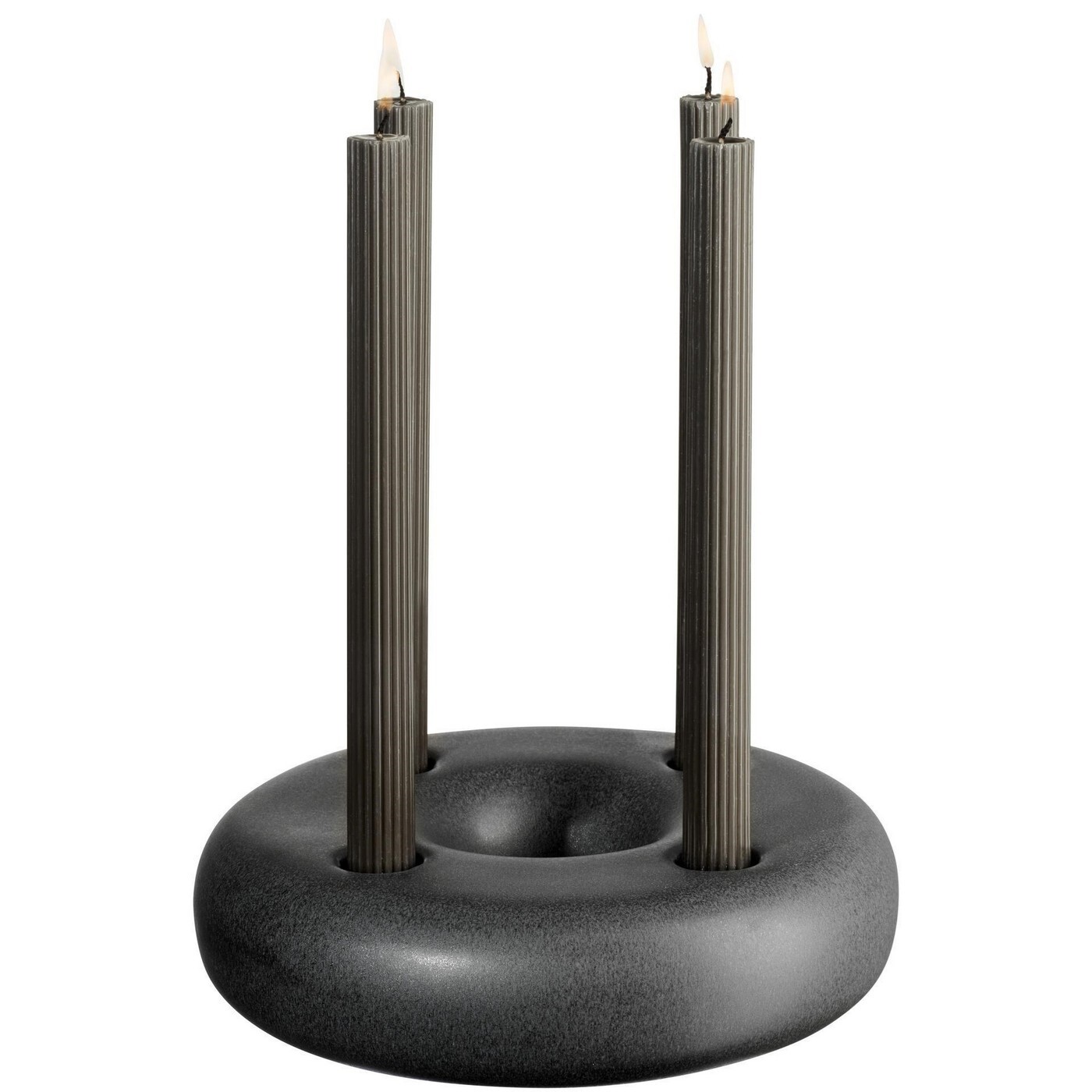 Kameninový svícen průměr 22 cm ASA Selection - černý