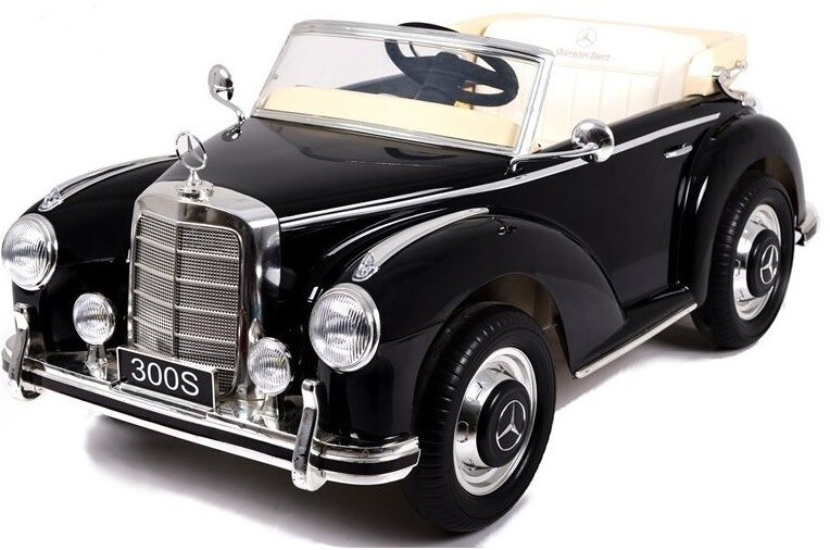 mamido Elektrické autíčko Mercedes Benz 300S lakovaný černý