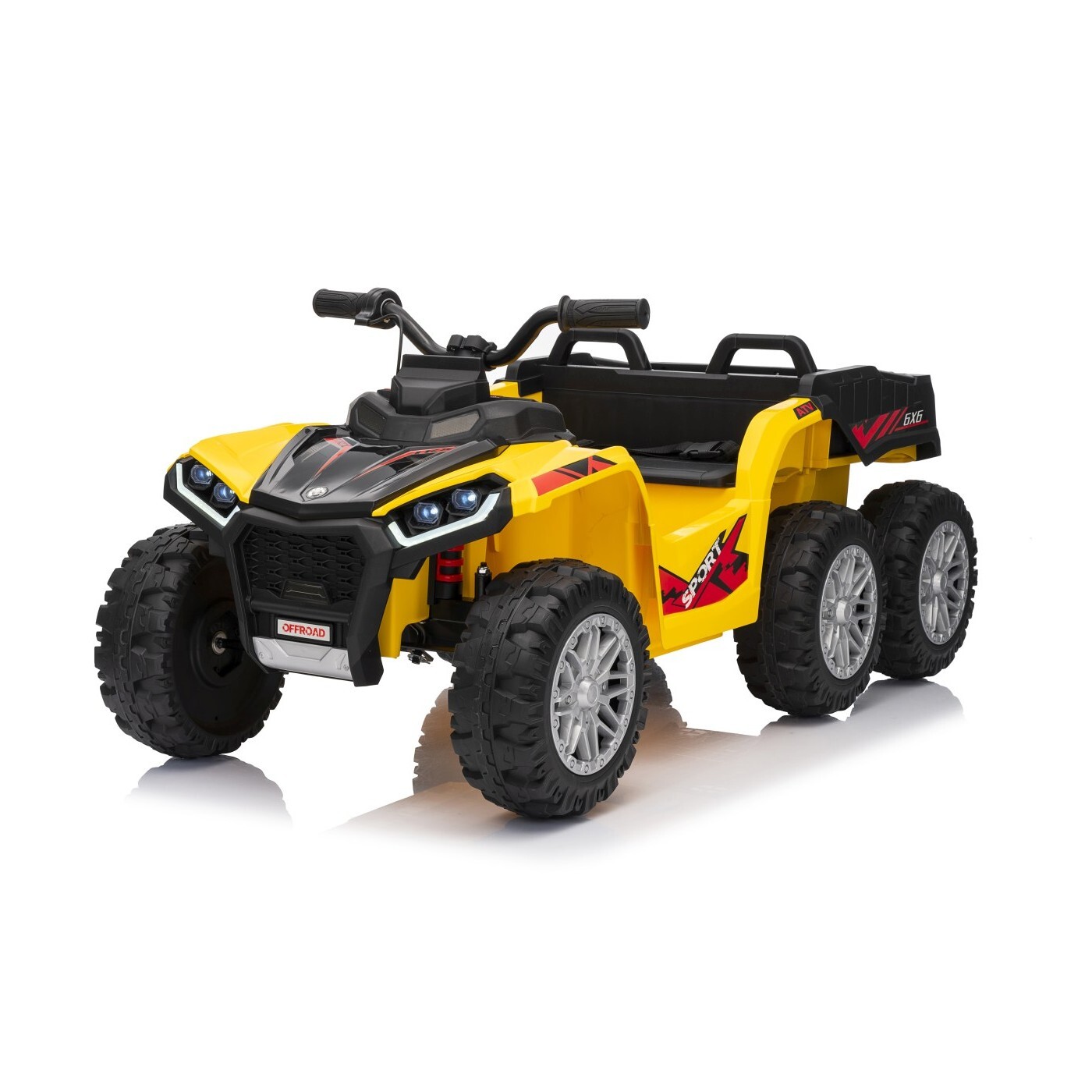 mamido Dětská elektrická čtyřkolka Quad Sport TX ATV žlutá
