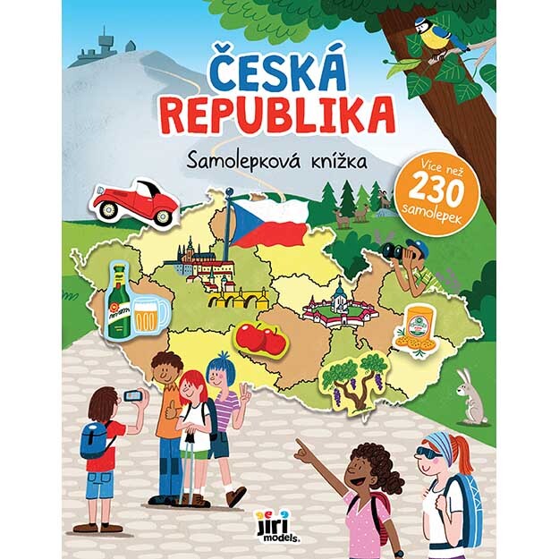 Jiri Models Jiri Models, 4292-9, Velká samolepková knížka, samolepkový průvodce, Česká republika