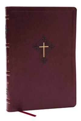 Rsv2ce, Thinline Large Print Catholic Bible, Crimson Leathersoft, Comfort Print -  (Catholic Bible Press)(Imitation Leather)