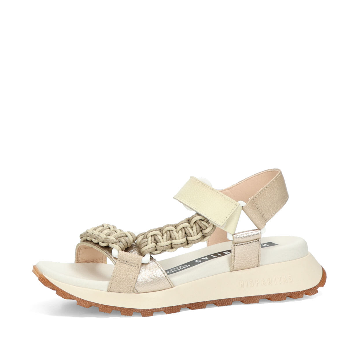 Hispanitas dámské kožené sandály - béžové - 37