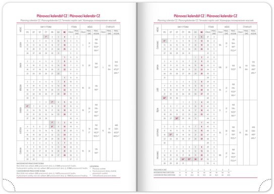Denní diář 2026 Ajax zlatý