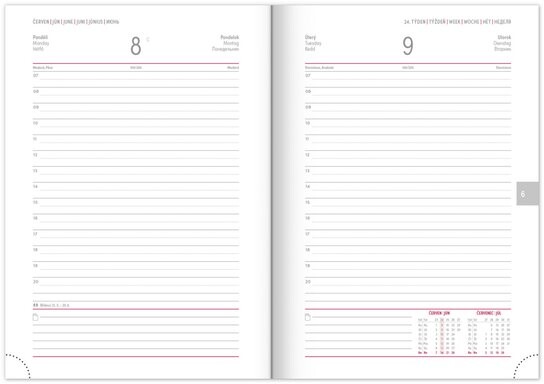 Denní diář 2026 Aprint černý