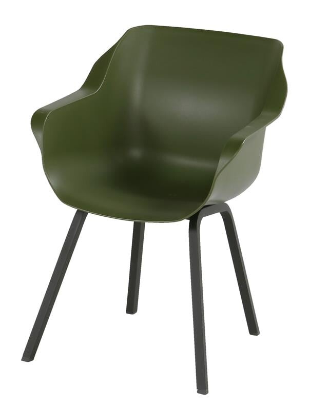 Jídelní židle Sophie Element s ALU podnoží, Moss Green HN21680831