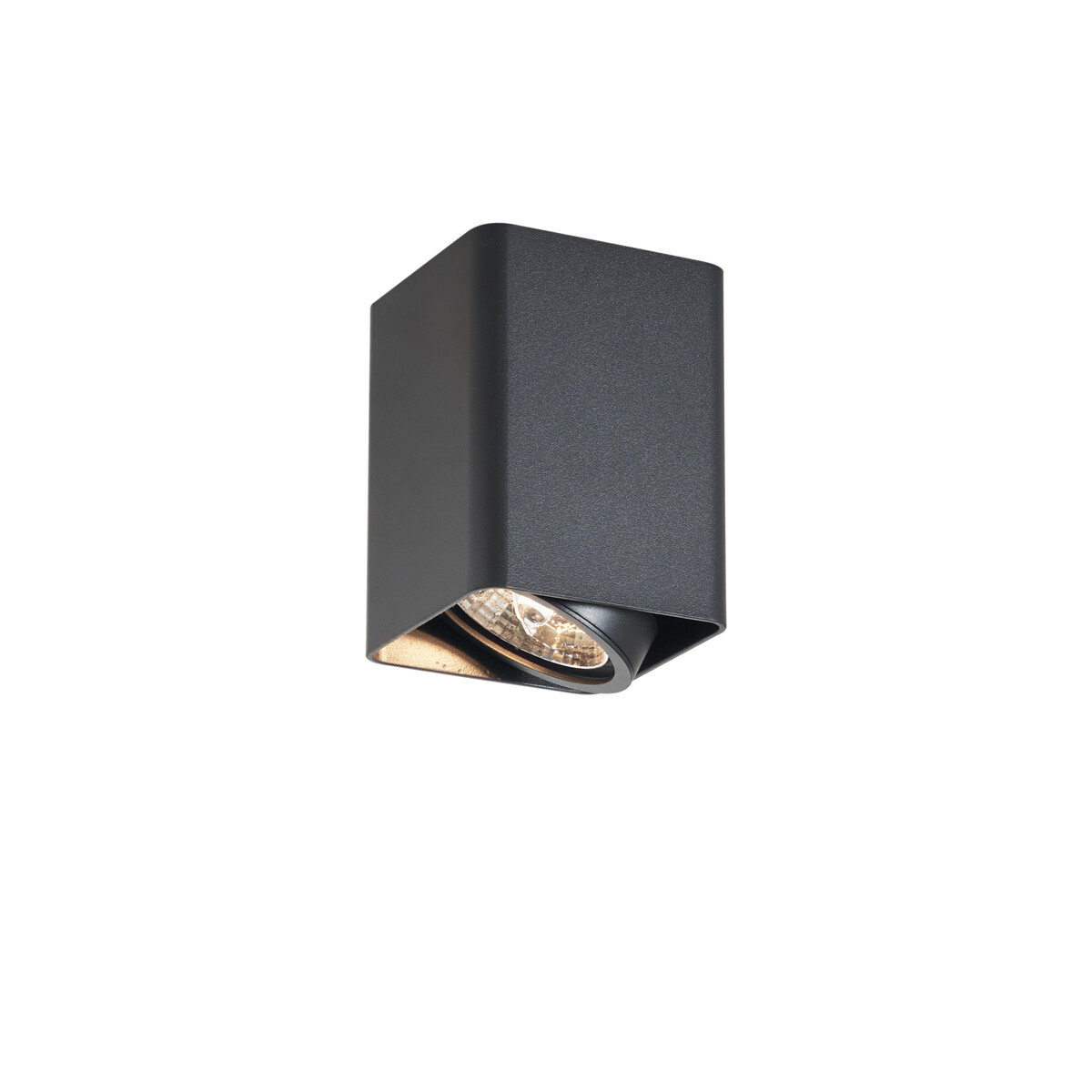 Designové přisazené bodové svítidlo černé GU10 70mm otočné a naklápěcí - Vox