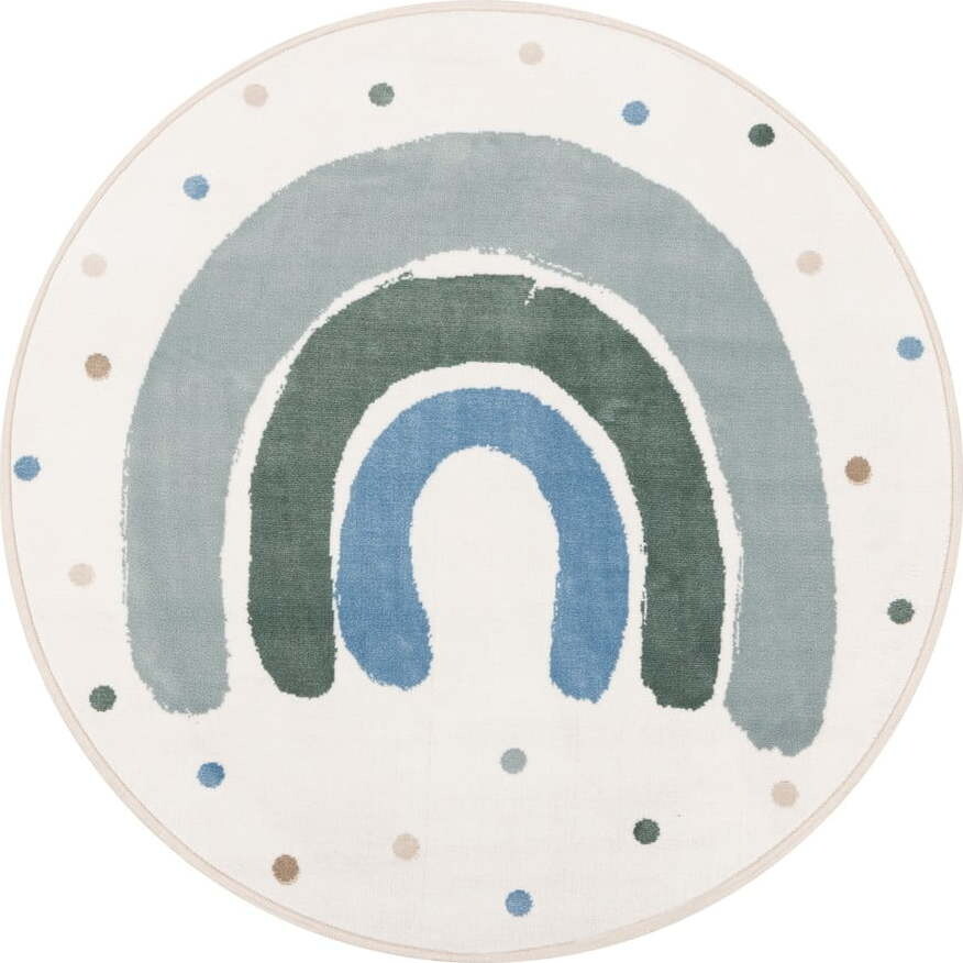 Zelený/slonovinový dětský koberec ø120 cm Joyful Mint – FD