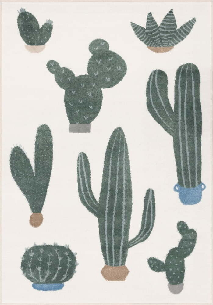 Zelený/slonovinový dětský koberec 120x170 cm Cacto Malachite – FD