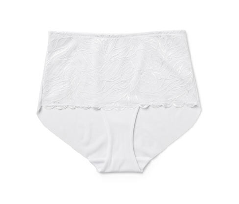 Tchibo - Mírně tvarující kalhotky s vysokým pasem - pro ženy - vel. S 36/38 - barva: bílá