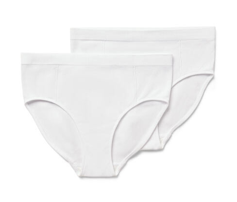 Tchibo - Bezešvé kalhotky s žebrovanou strukturou - pro ženy - vel. XS 32/34 - barva: bílá