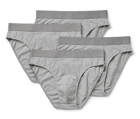 Tchibo - Slipy - pro muže - vel. M/5 - barva: šedá