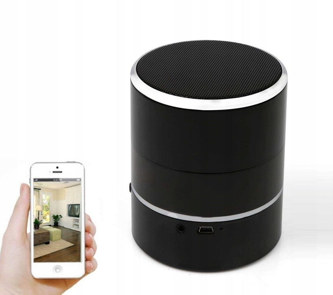 Bluetooth Reproduktor Skrytá WiFi Kamera Na Baterie