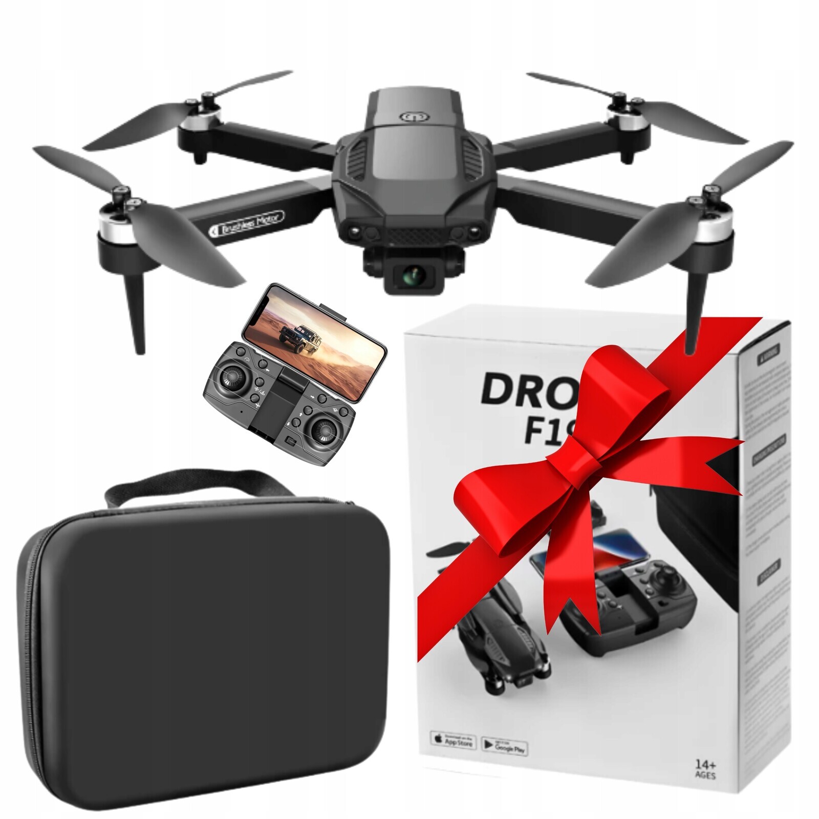 Dron s kamerou Profesionální dálkově ovládaný s kufrem Příslušenství Bonus