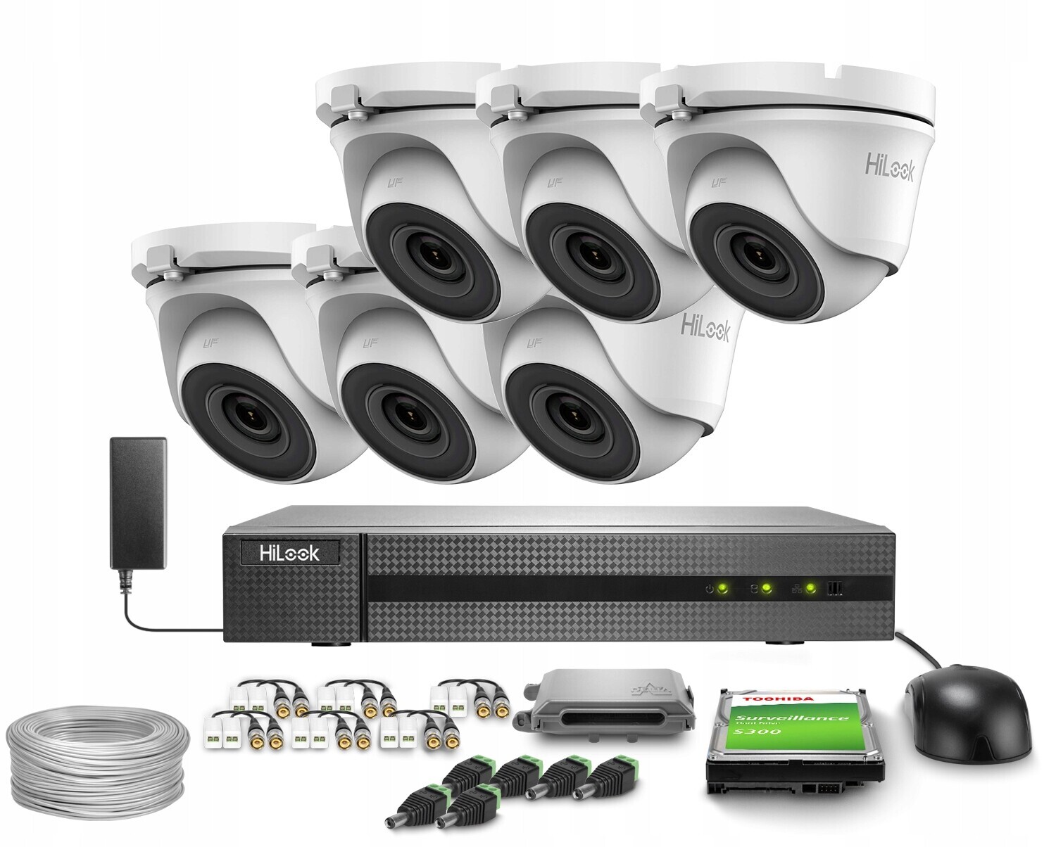 Sada pro monitorování 6x TVICAM-T5M 5Mpx Ir 20 m