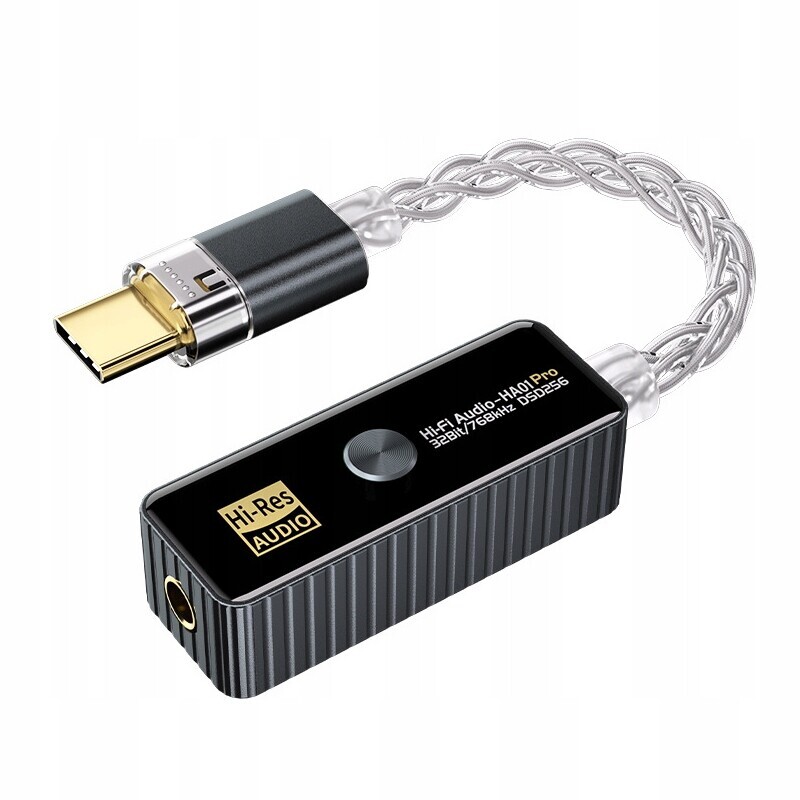 Adaptér Dac Amp Zesilovač Dual Chip CS43198 CT7601 DSD256 32Bit 768KHz