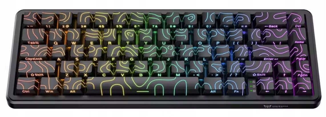 Magnetická klávesnice Onikuma G67 Rgb 70% Magnetic Switch Kontur Krásná
