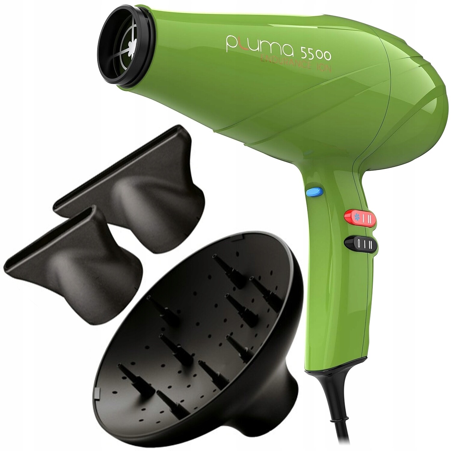 fén Ga.ma Pluma 5500 Endurance SH1603 2400W S Difuzorem Zelená