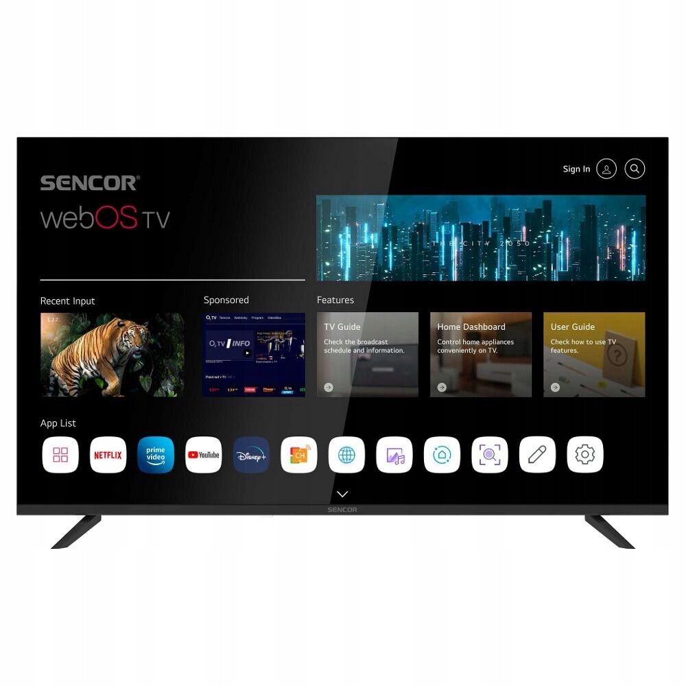 Led Televize Sencor Sle 43US804B Webos Uhd Tv