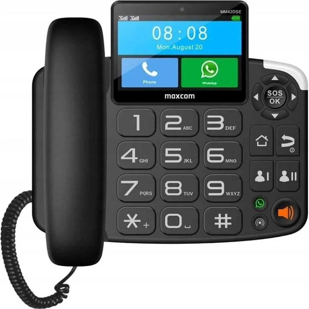 Maxcom stolní telefon na Sim kartu Comfort MM42D černý