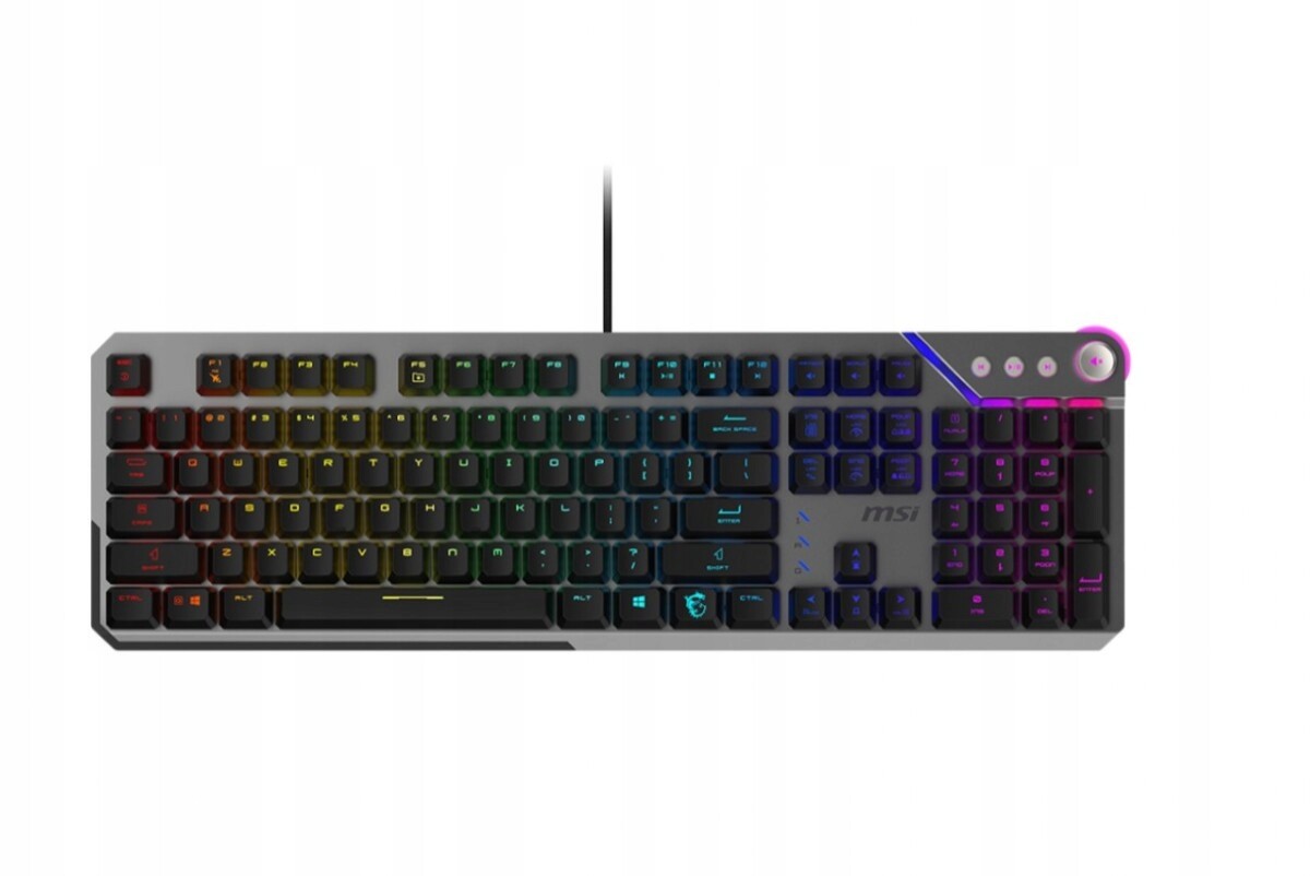 Klávesnice Msi Strike 600 Silent mechanická Rgb tichá multimediální