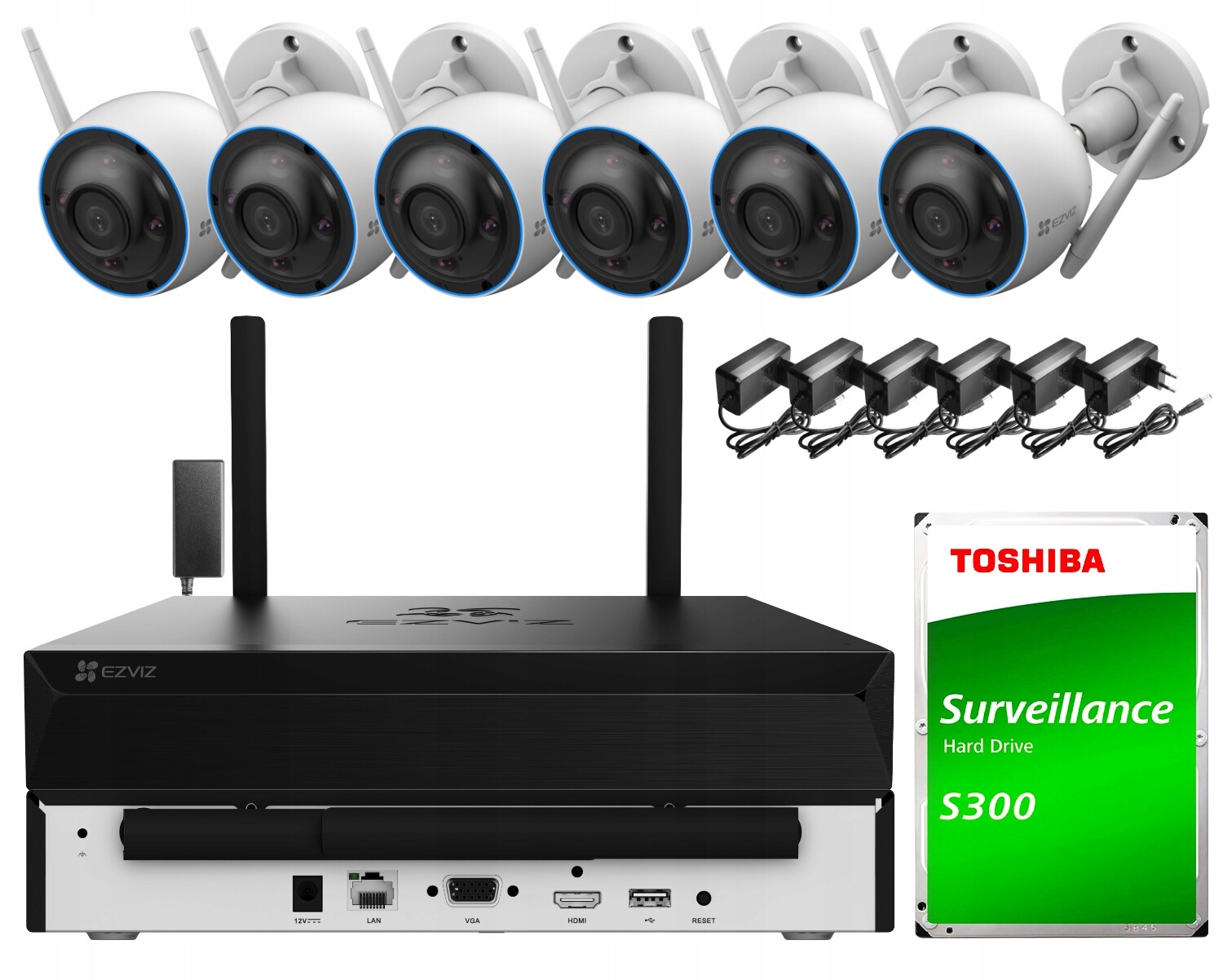 Sada pro monitorování Wi-Fi Ezviz 6 x H3 5Mpx