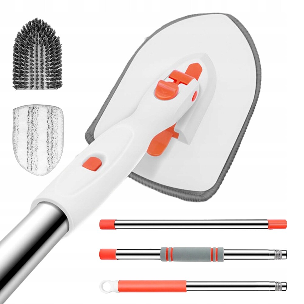 Čisticí Sada S Mikrovláknovou Houbičkou, Tvrdým Kartáčem A Výsuvnou Rukojetí