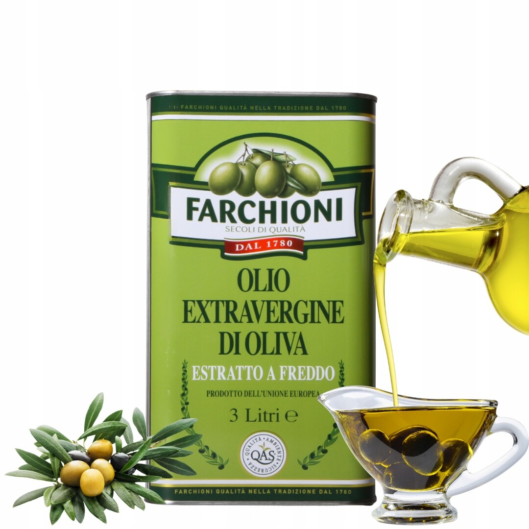 Farchioni Olio Extra Vergine Olivový olej Plechovka 3L Italská