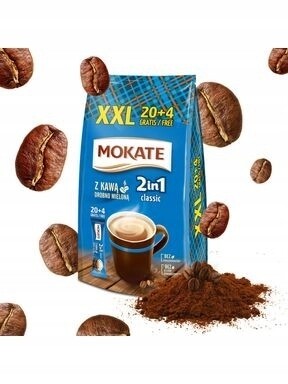 4x Mokate kávový nápoj 2v1 Classic 24 sáčků
