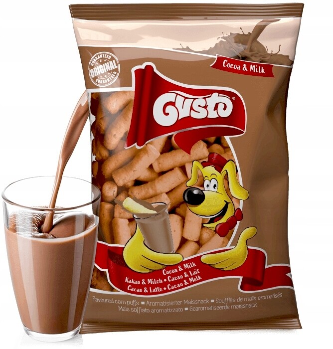 Sada Gusto Kukuřičné křupky s kakaovou příchutí a mlékem 80 g 18 Kusů