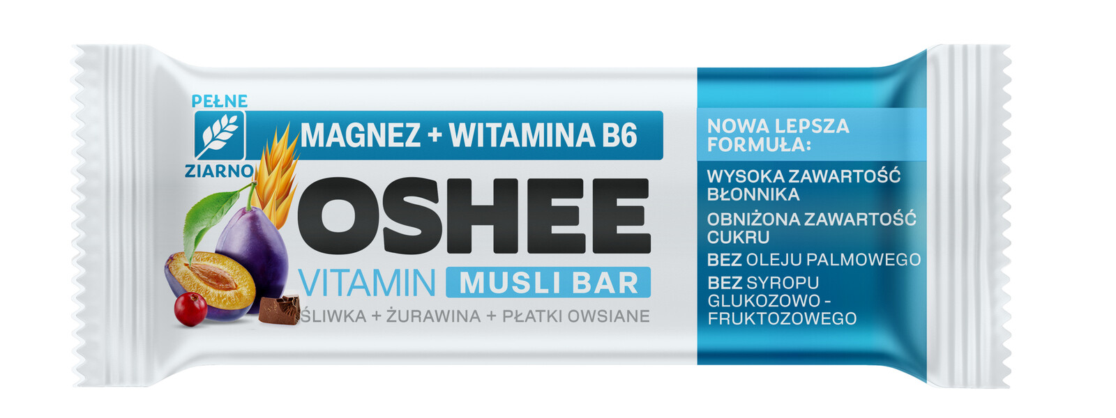 Sada Oshee Tyčinka Vitamin Musli Bar Švestka Brusinky 25 ks 40 g