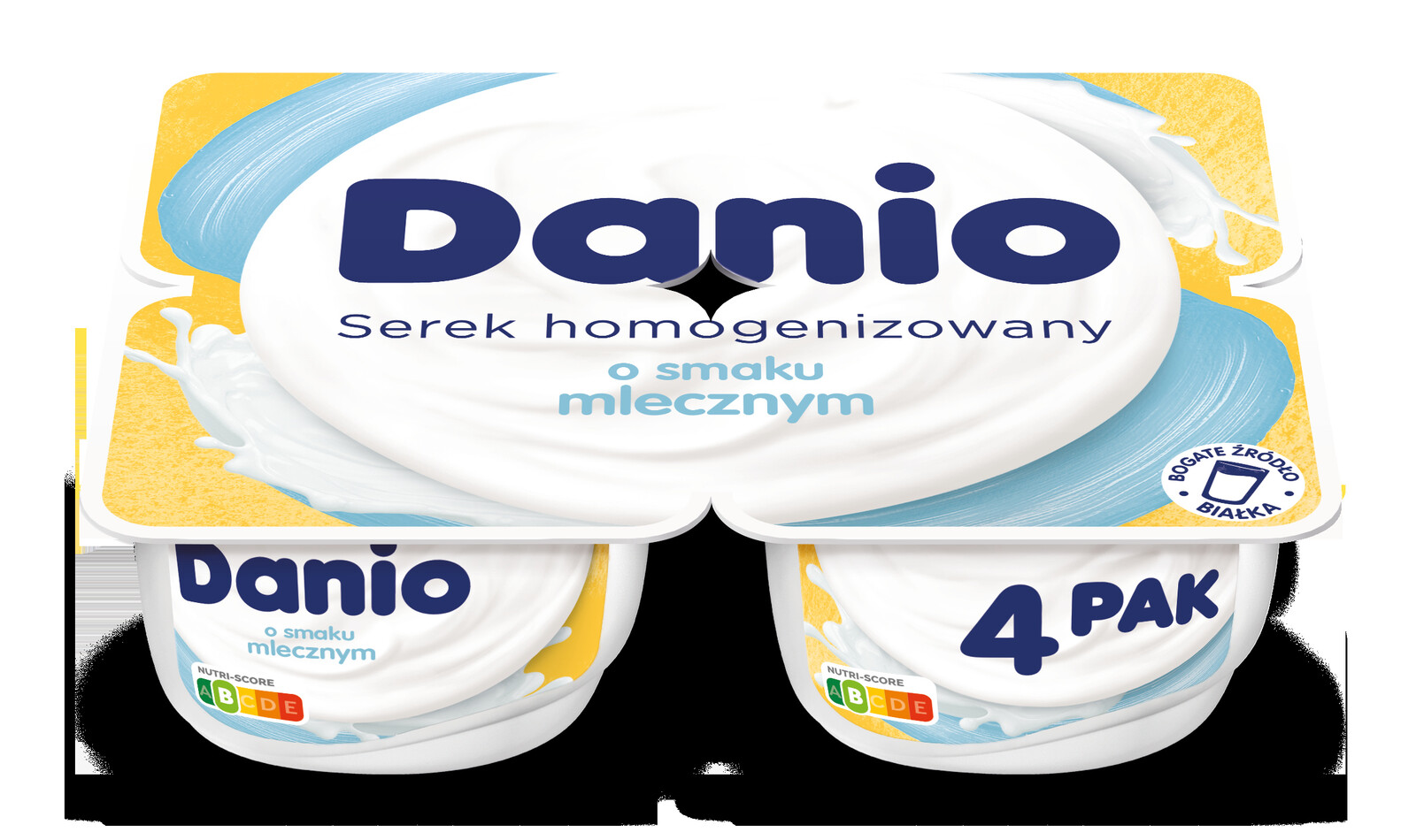 Danio Homogenizovaný sýr s mléčnou příchutí 4x140 g Danio