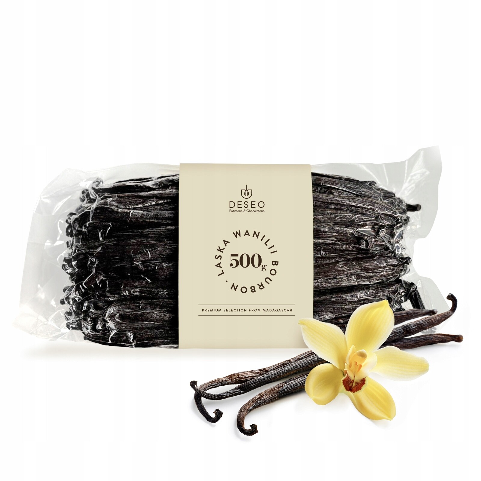Vanilka Vanilkové Tyčinky Premium Madagaskar 500 g Tlusté Vanilkové Tyčinky Deseo