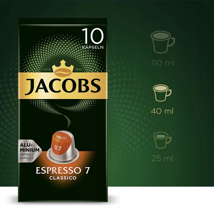 4x Nespresso Jacobs Espresso Classico 10 kapslí