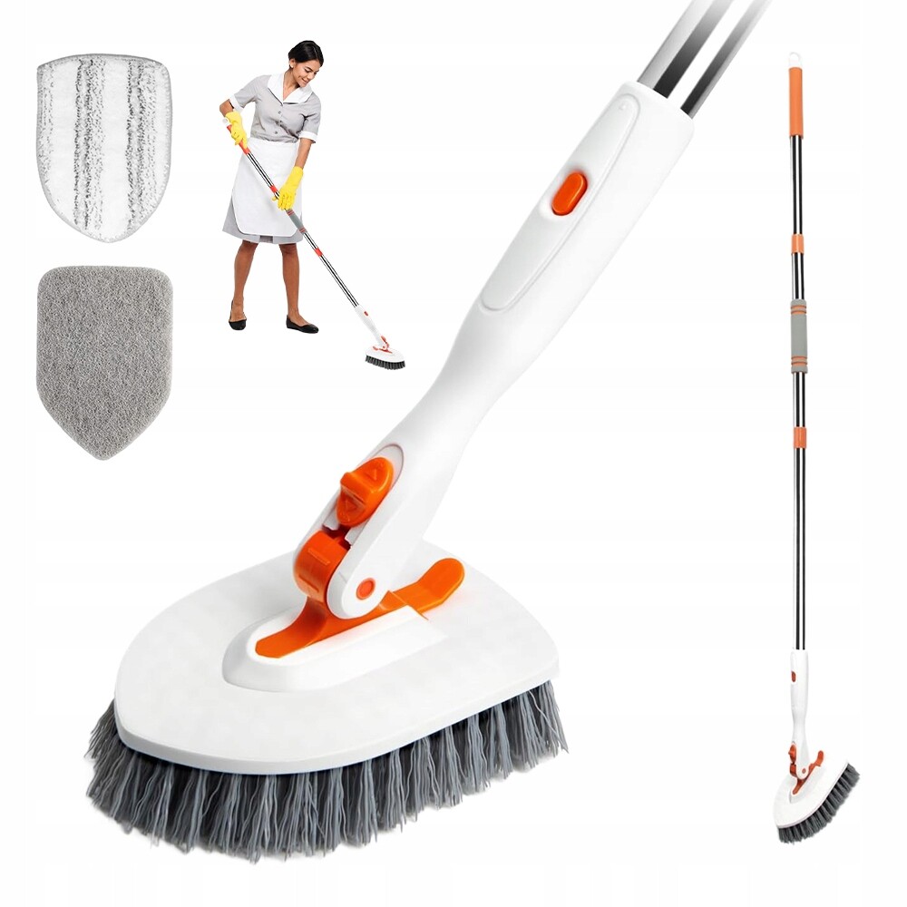 Kartáčová Metla S Dlouhým Drhnutím Pro Čištění Podlah Kostek, Dlaždic A Podlah