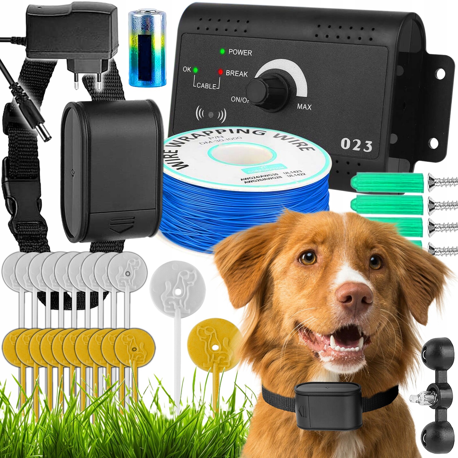 Elektrický Pastuch Obojek Pro Psa Na Výcvik Tréninkový 300M Oplocení