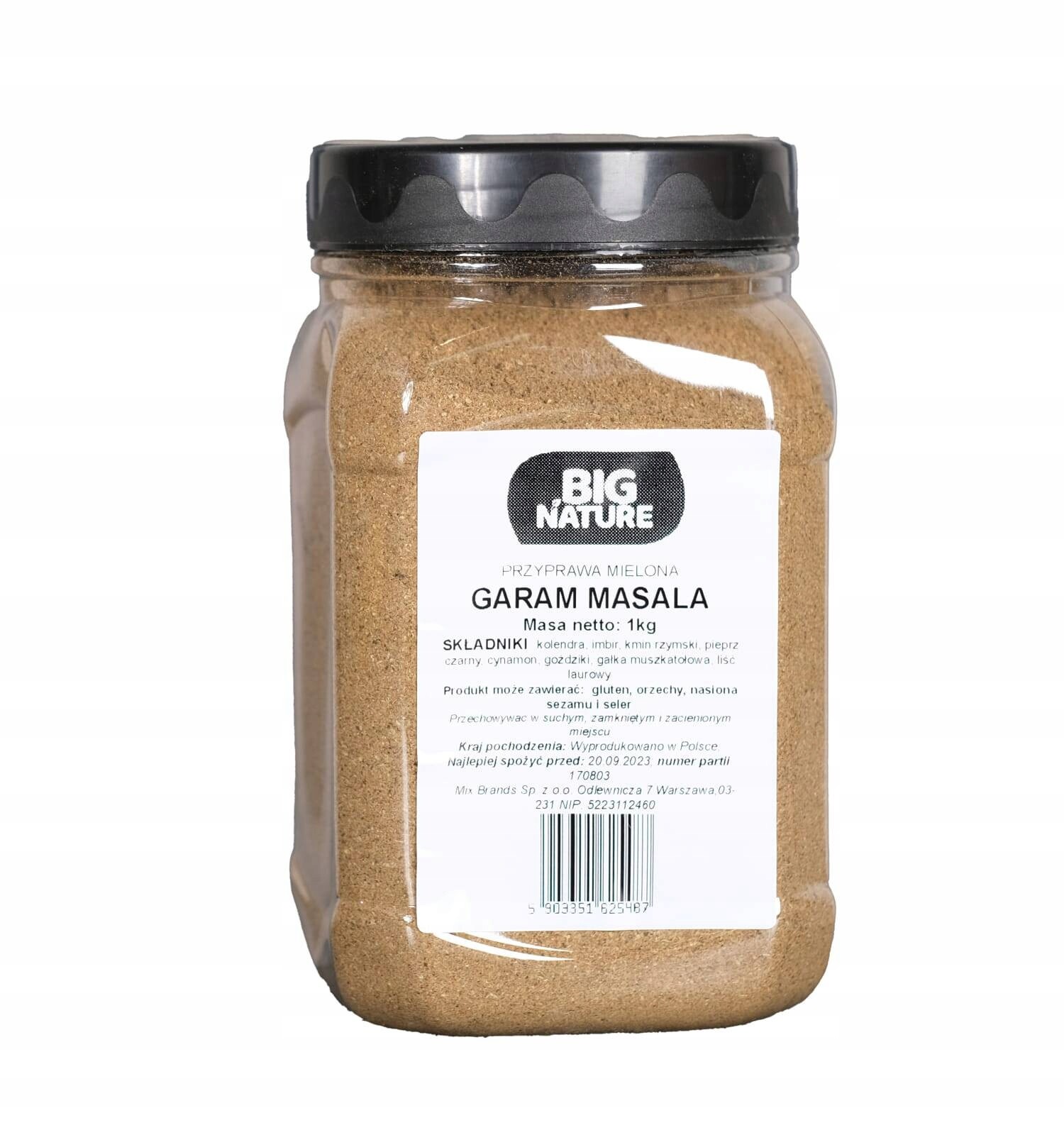 Koření Garam Masala Miel. bez soli a chemu 1KG Mixbrands
