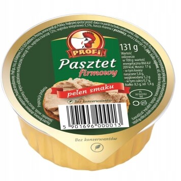 Profi Velkopolská paštika s drůbežím masem firemní 131 g 20kusů