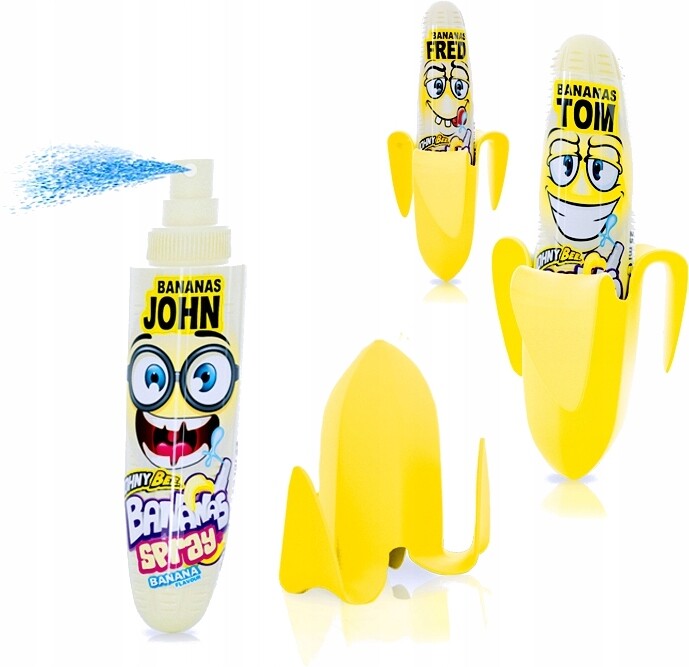 Sada JohnyBee Banana's Spray s banánovou příchutí 25 ml 12 kusů