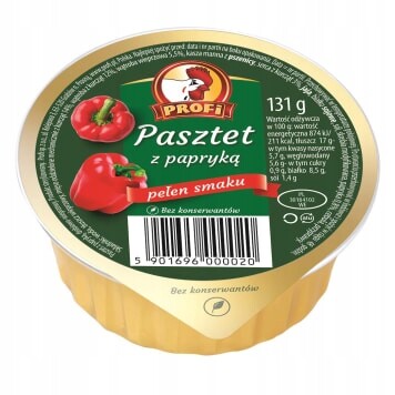 20 x Profi Velkopolská paštika s drůbeží a paprikou 131 g