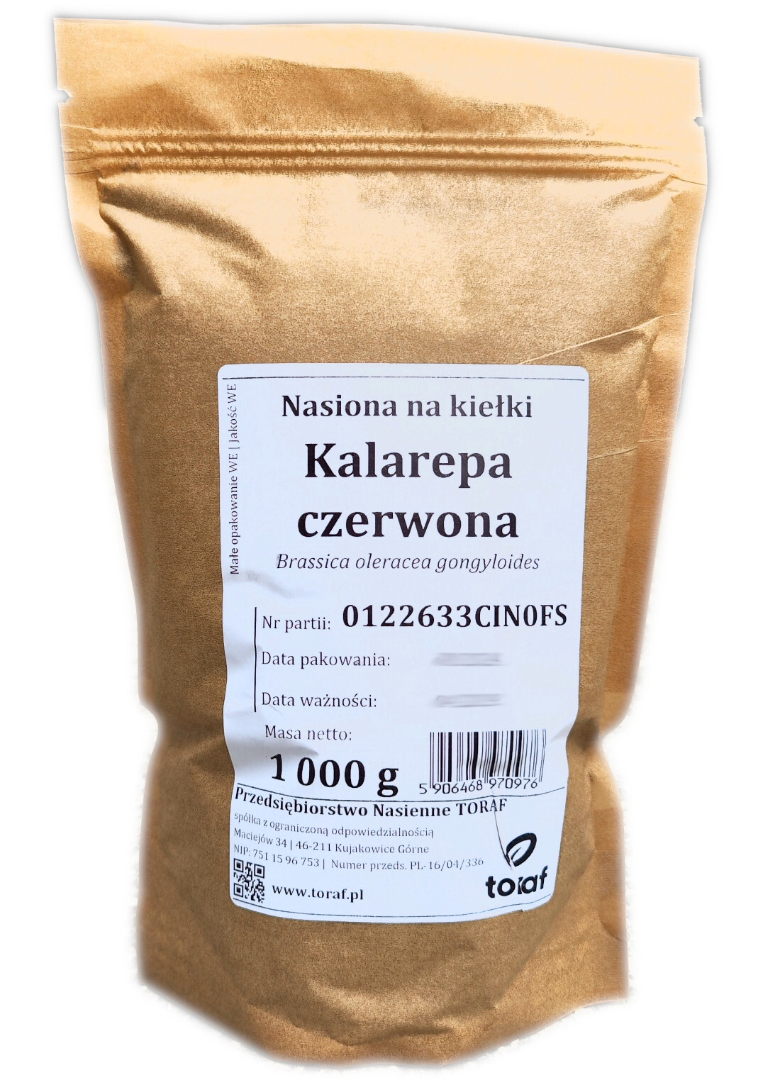 Semena na klíčky Červený Kedluben 1 kg 1000g Toraf