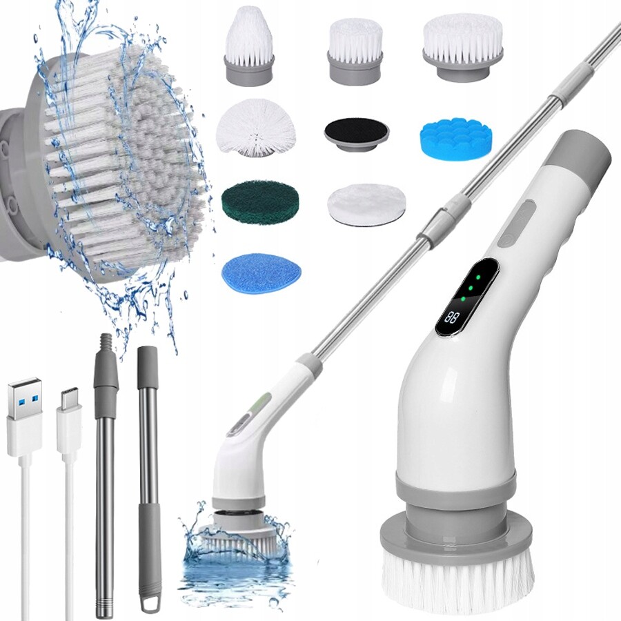 9V1 Bezdrátový Elektrický Rotační Kartáč Na Čištění Mopu