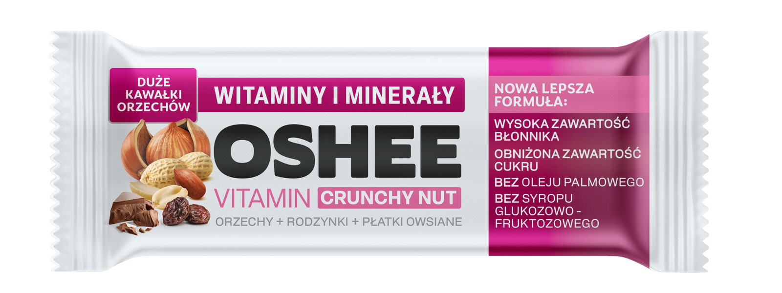 Sada Oshee Tyčinka Vitamin Musli Rozinky Ořechy 25 ks 40 g
