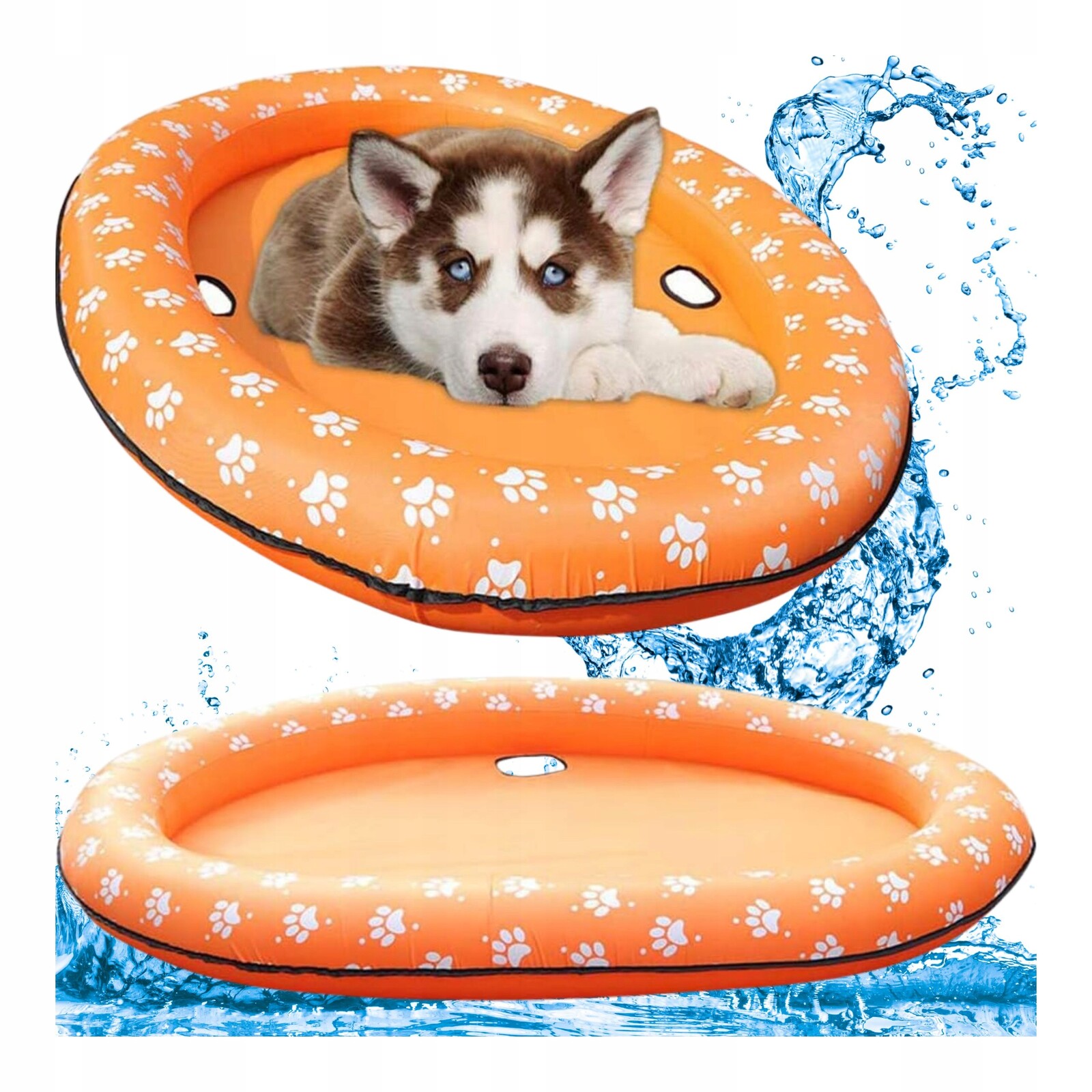 Ponton pro psa plovoucí Matrace plavecká platforma na léto Velký L 140 Cm